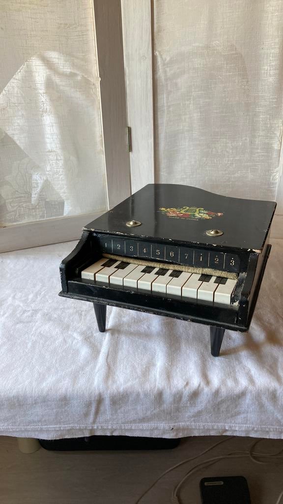 Vintage kinderpiano, Antiek en Kunst, Ophalen of Verzenden