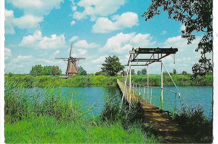 Kinderdijk / Molens, Ophalen of Verzenden, 1960 tot 1980, Ongelopen, Zuid-Holland