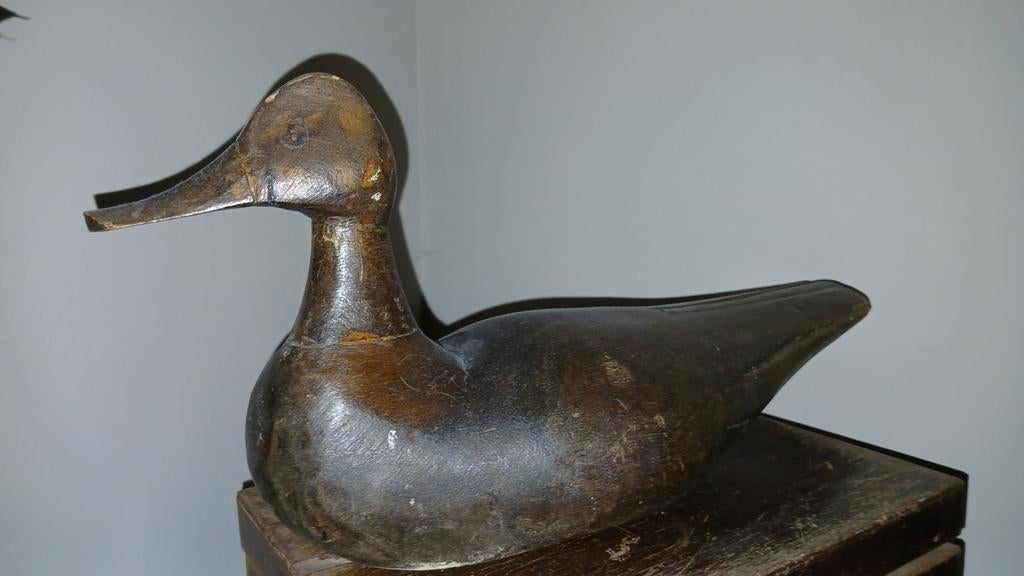 Antieke houten lokeend, Antiek en Kunst, Ophalen of Verzenden