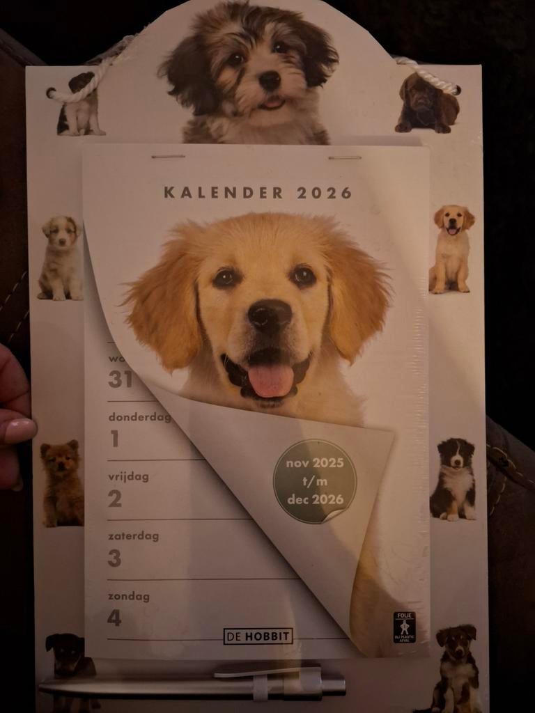 Kalender 2026 honden, Diversen, Kalenders, Ophalen of Verzenden, Weekkalender, Nieuw