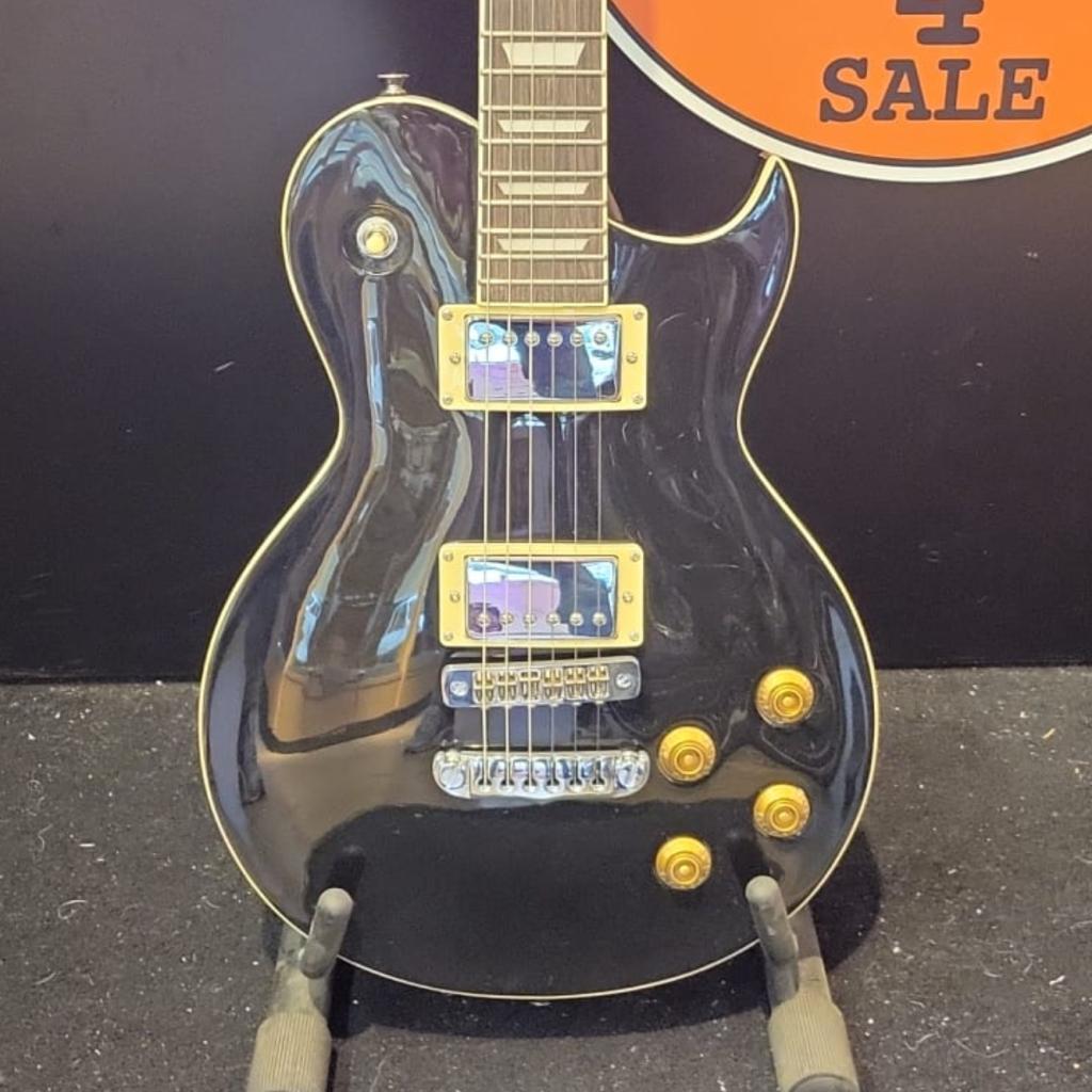 Aria PE-350 BK  Electrice Gitaar Zwart, Flex Ltd., Gebruikt, https://flex.com/contact-us, Nobelstraat 10, 5807 GA Oostrum LB, Limburg, Nederland