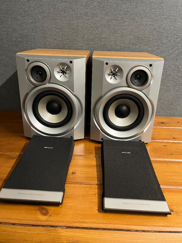Set Philips FWB-C90 luidsprekers , boxen , speakers, Philips, Refurbished, Ophalen of Verzenden, 60 tot 120 watt