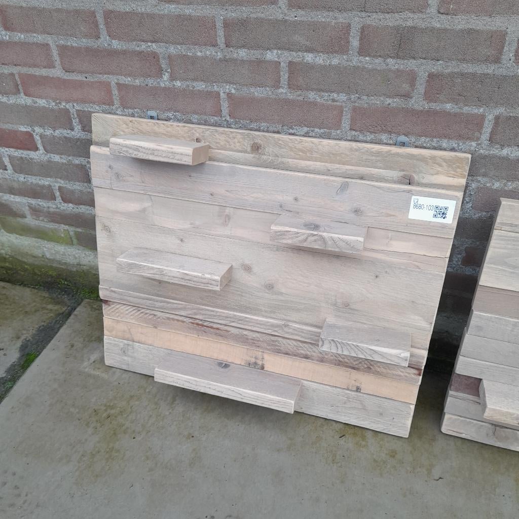 Houten wandborden, wandbord hout, sloophout 4 stuks, Huis en Inrichting, Woonaccessoires | Wanddecoraties, Ophalen, Hout, Nieuw