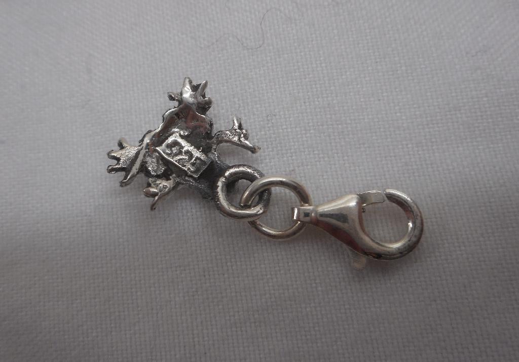 Zilveren afneembare bedel/ hanger kikker nr.146, Overige merken, Verzenden, Zo goed als nieuw, 1 bedel