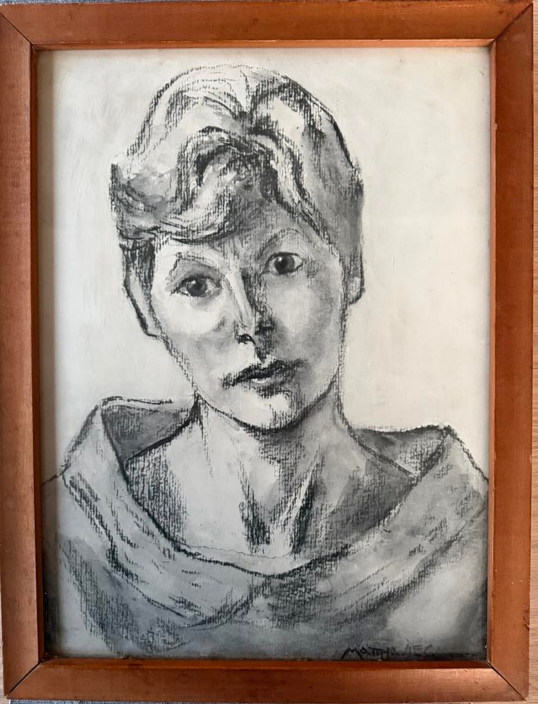 Matthieu Wiegman Portret van Itie Laman Trip Bergense School, Ophalen of Verzenden