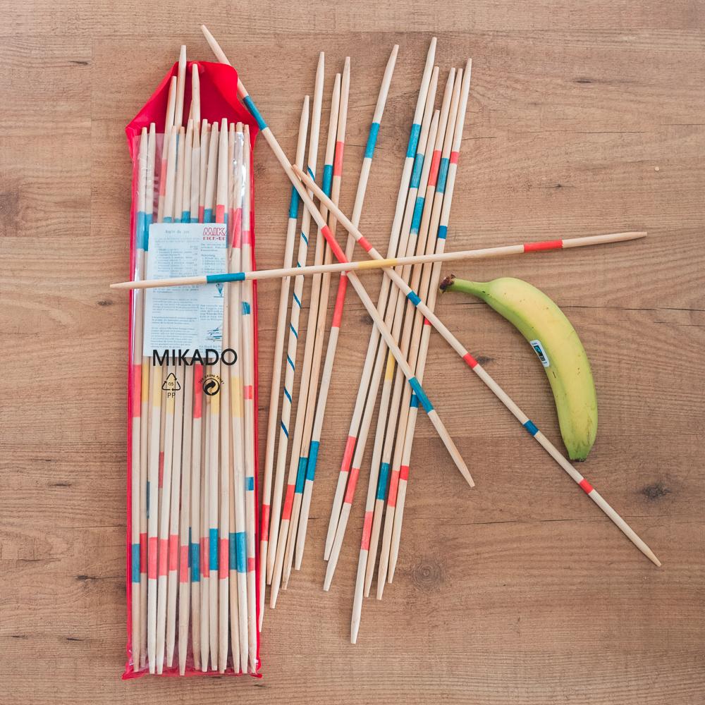 Reuze Mikado, Ophalen, Gebruikt