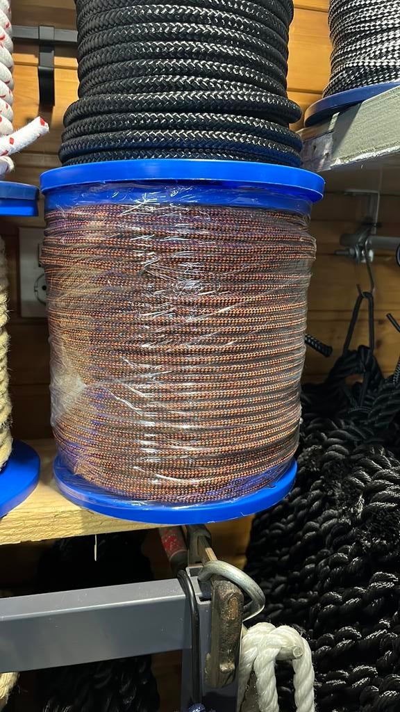 Rol 200 meter 5 mm dik polyester touw, Ophalen of Verzenden, Nieuw, Lijn of Blok