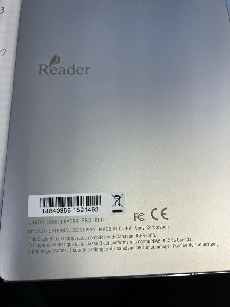 Sony E-reader PRS-600 DEFEKT, Ophalen, Niet werkend, 6 inch of minder, Touchscreen