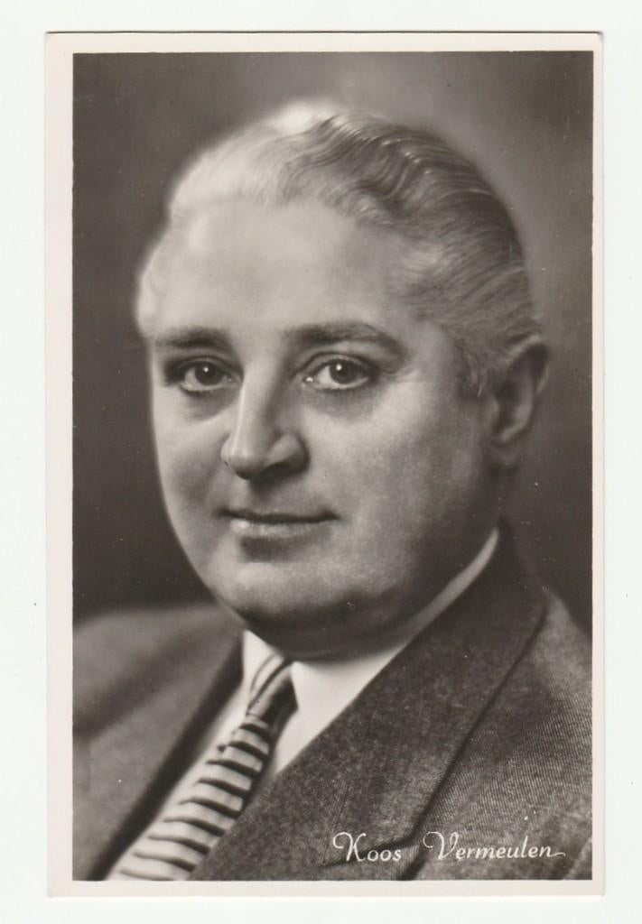 ansicht Koos Vermeulen (Pianist), Verzamelen, Muziek, Artiesten en Beroemdheden, Verzenden, Zo goed als nieuw, Foto of Kaart