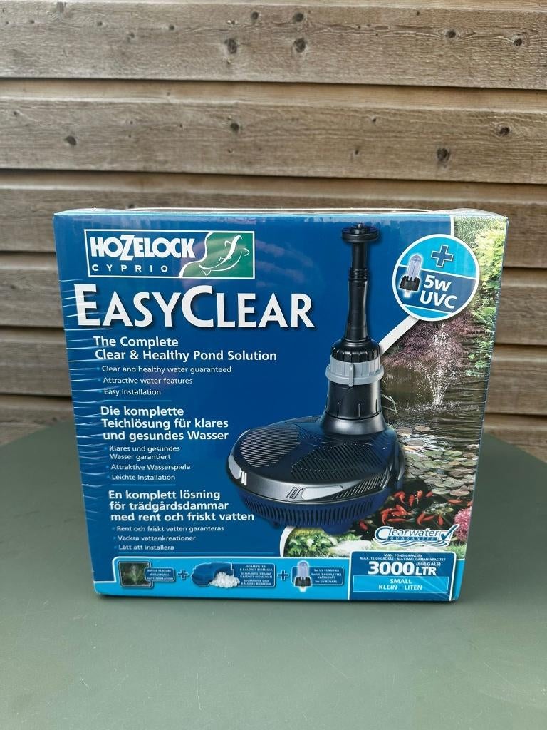 Nieuw: Hozelock Easyclear 3000 Vijverpomp/filter - fontein, Tuin en Terras, Vijvers, Ophalen of Verzenden, Nieuw