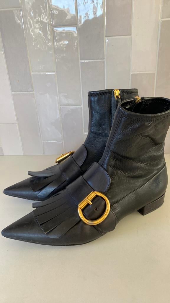 Prada laarsjes, Kleding | Dames, Schoenen, Zwart, Lage of Enkellaarzen, Ophalen of Verzenden, Gedragen