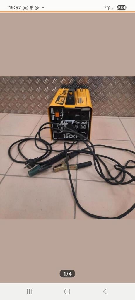 Tekoop gebruikt lasapparaat, Ophalen