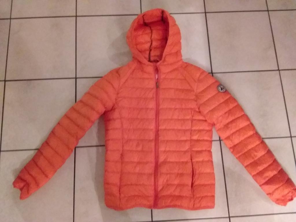 JOTT heren Jas Oranje - Maat S, Sieraden, Tassen en Uiterlijk, Toilettassen, Zo goed als nieuw, Heer, Oranje, Ophalen of Verzenden