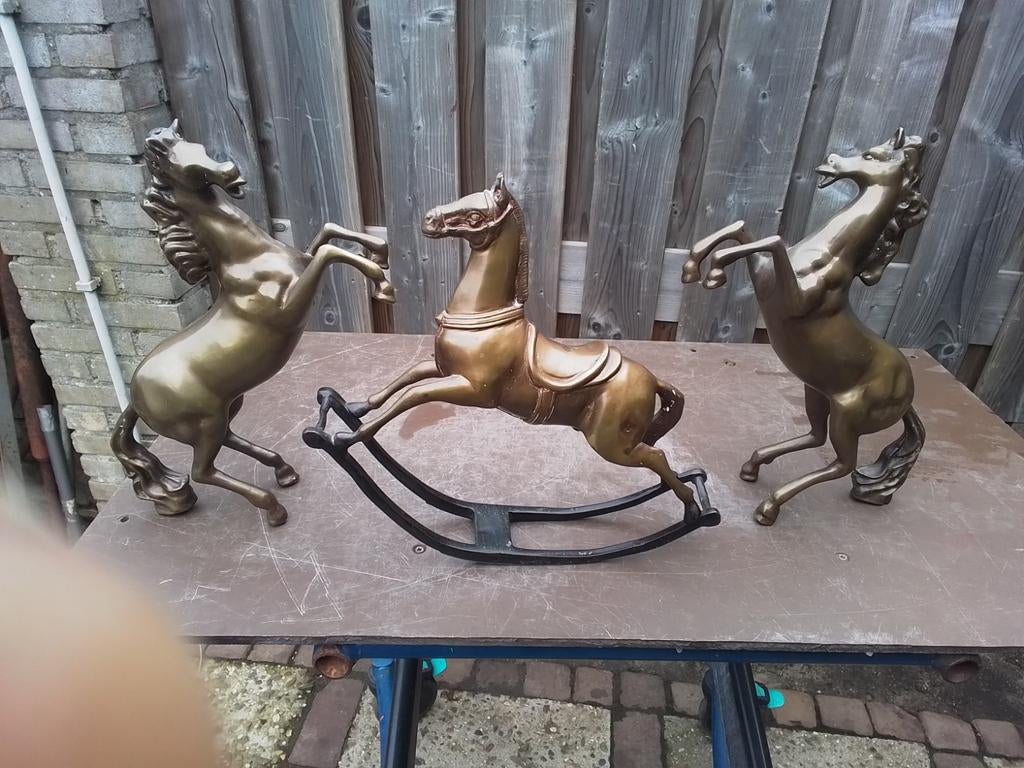 Paard brons antiek, Ophalen of Verzenden