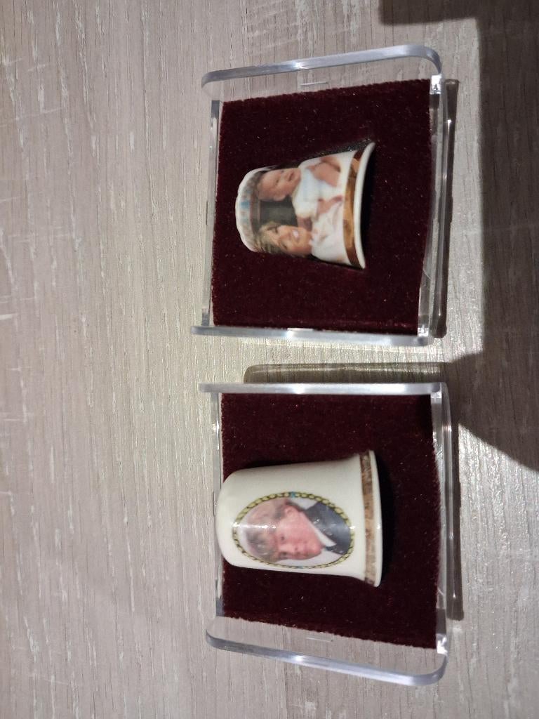 Vingerhoedjes koninklijkhuis diana en constantijn, Ophalen of Verzenden, Nieuw