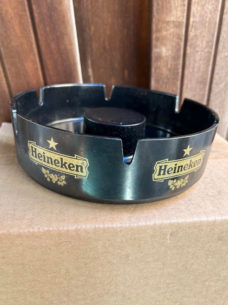 Mooie grote zwarte Heineken asbak uit de jaren 70, Ophalen, Nieuw, Aansteker