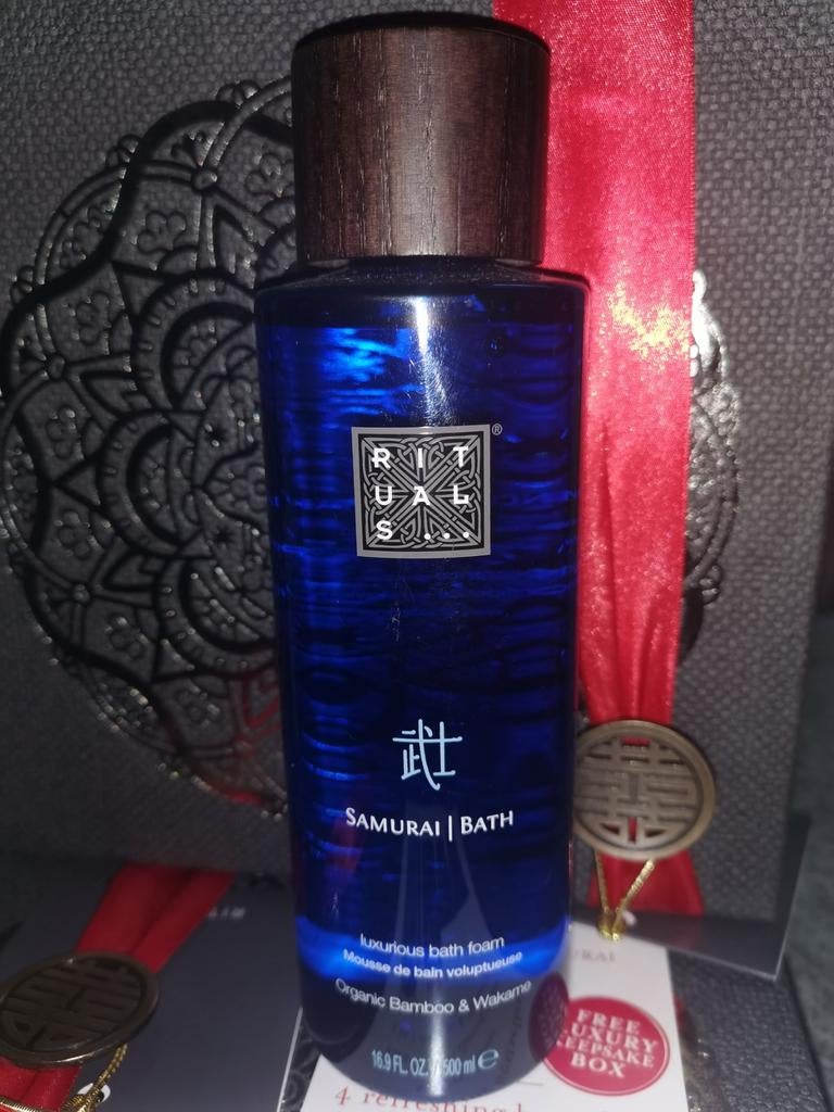 Rituals of Samurai Bamboo en Wakame Blauw Bath Foam, Sieraden, Tassen en Uiterlijk, Uiterlijk | Lichaamsverzorging, Ophalen of Verzenden
