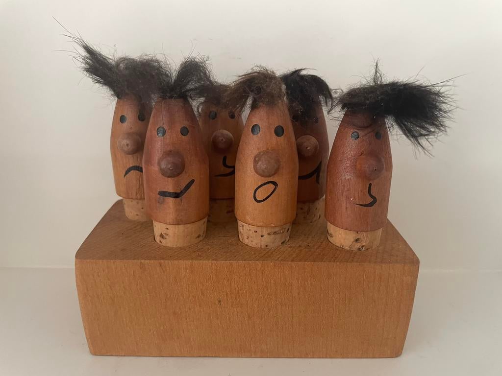 Barset Hans Bølling stijl Denemarken Deens ontwerp kurkenset, Ophalen of Verzenden, Gebruikt, Mens