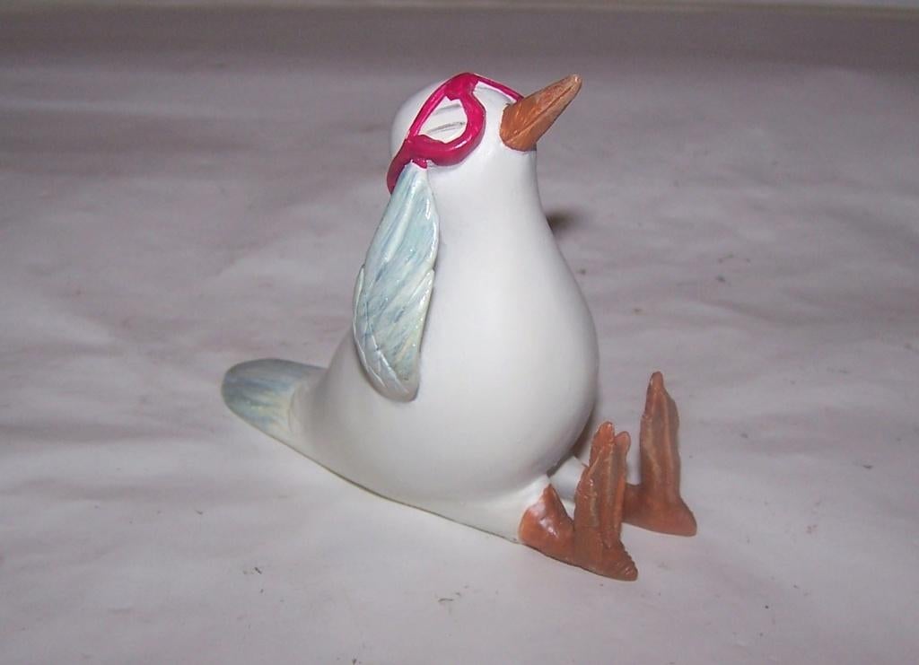 Grappig beeldje vogelpiloot. Nwst., Ophalen of Verzenden, Zo goed als nieuw, Dier