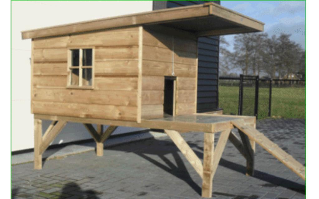 Kippenhok met legnest kippenren met broedhok nachthok kippen, Ophalen, Nieuw, Kippenhok of Kippenren