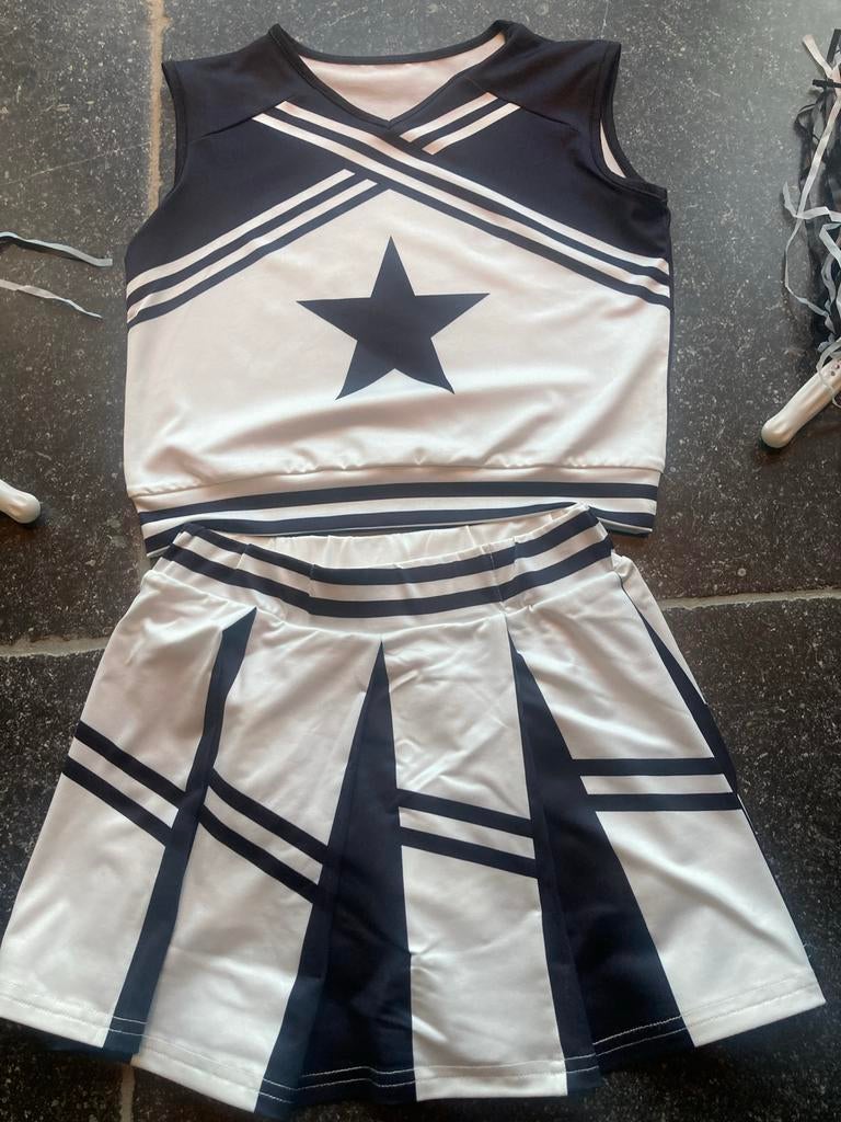 Cheerleader Kostuum 7-9 jaar, Ophalen of Verzenden, Zo goed als nieuw, 122 t/m 128, Meisje