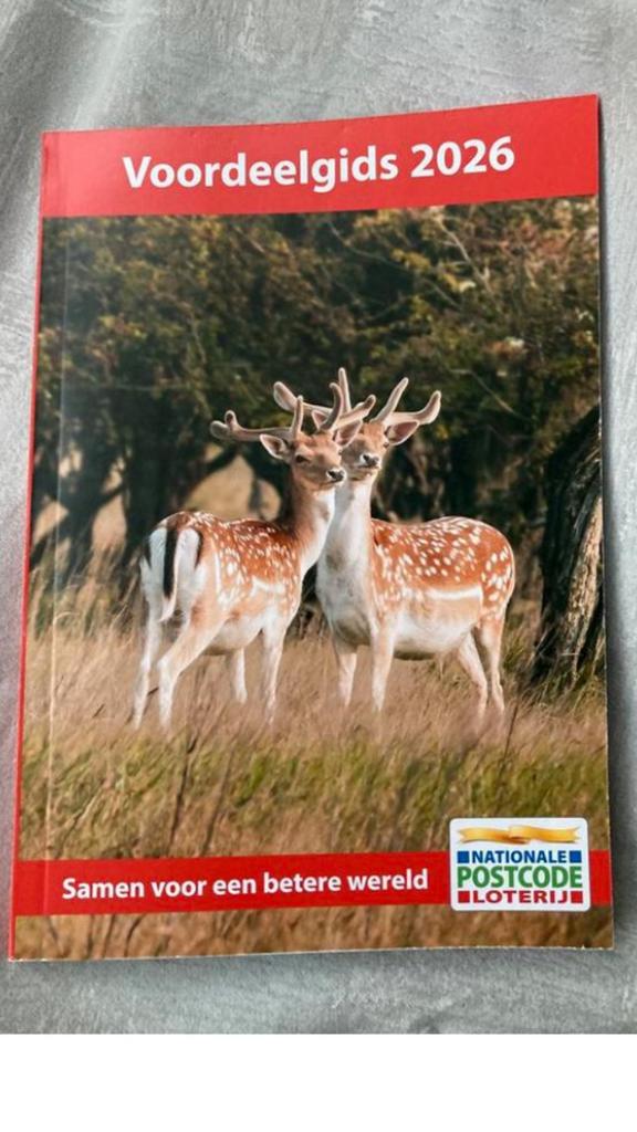 Postcodeloterij Voordeelgids 2026, Tickets en Kaartjes, Drie personen of meer, Kortingskaart