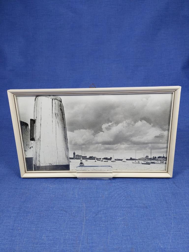 Mooie vintage zwart wit foto vanaf Dordrecht. Jaren 70, Ophalen of Verzenden