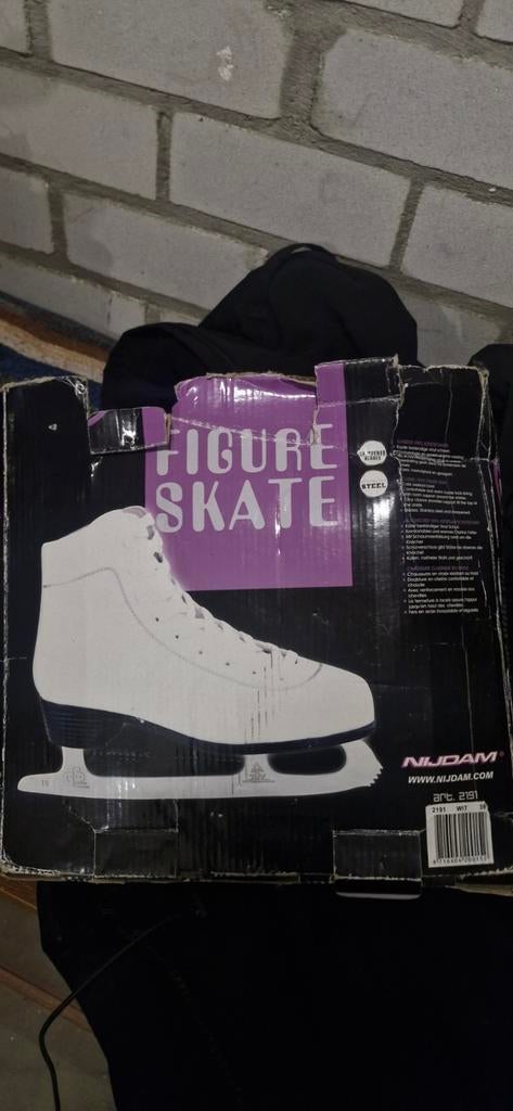 Nijdam Kunstschaatsen Maat 39, Ophalen, Nijdam, Zwart, Zo goed als nieuw