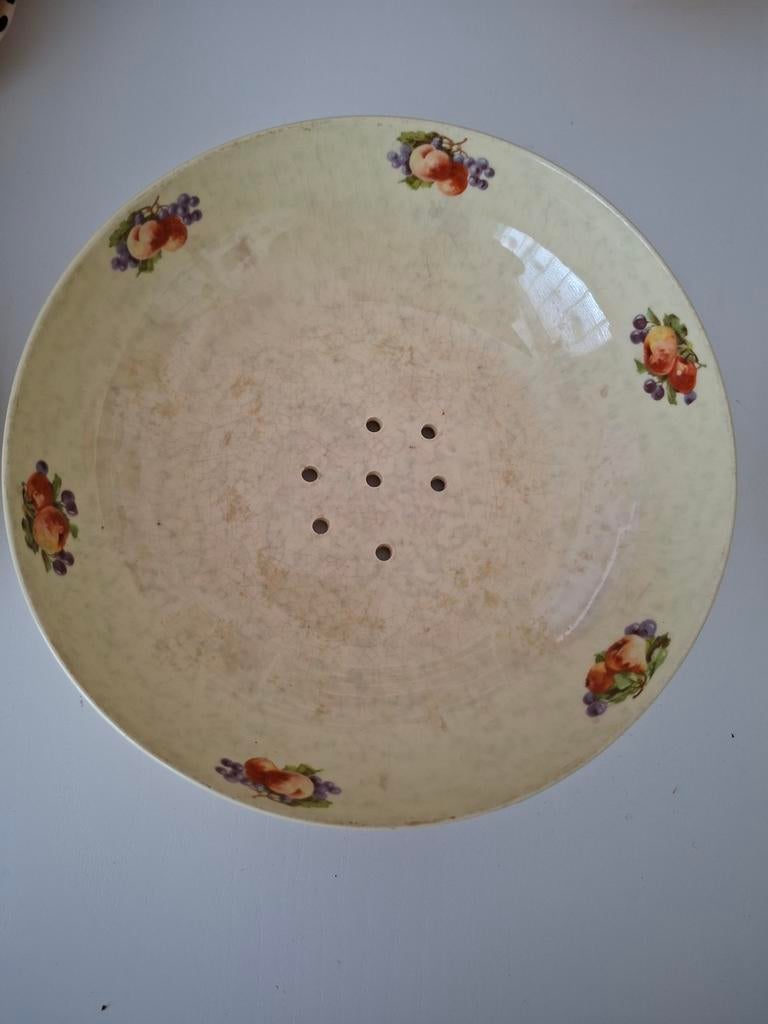 Vintage Holland Aardewerk fruittest of uitlekschaal, Ophalen of Verzenden