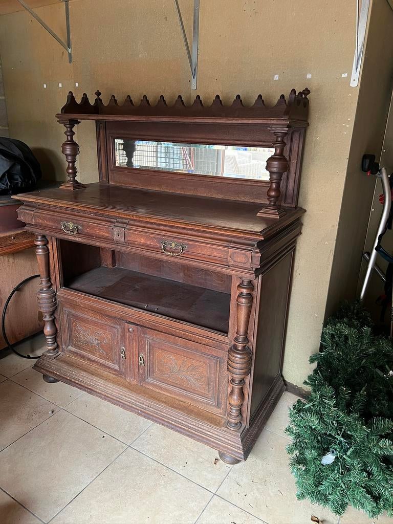 Antieke brocante kast, Antiek en Kunst, Ophalen