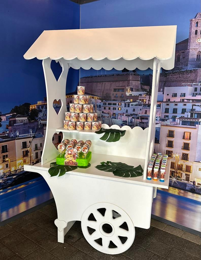 Te huur candycar, Hobby en Vrije tijd, Feestartikelen | Verhuur, Zo goed als nieuw, Overige, Ophalen