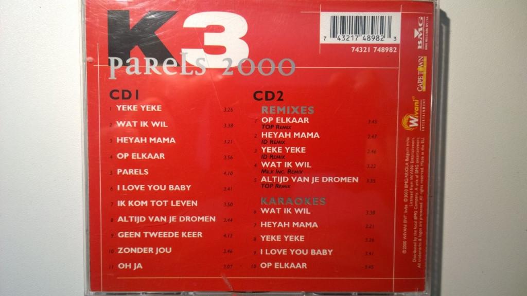 K3 - Parels 2000, Cd's en Dvd's, Ophalen of Verzenden, Zo goed als nieuw, Muziek, 6 tot 9 jaar