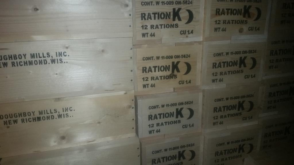 Rantsoen kist K U.S.Army, Verzamelen, Militaria | Algemeen, Ophalen of Verzenden, Landmacht, Amerika, Kist of Geocache