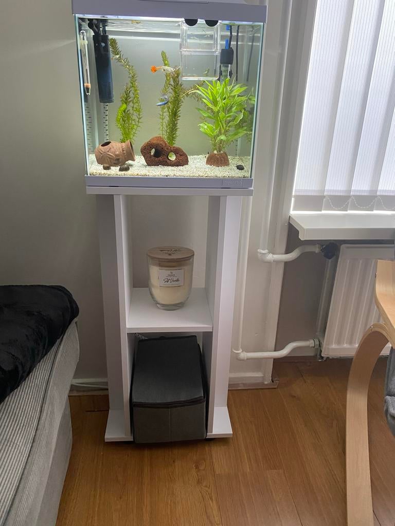 Aquarium met meubel en volledig uitrusting, Ophalen, Zo goed als nieuw, Leeg aquarium