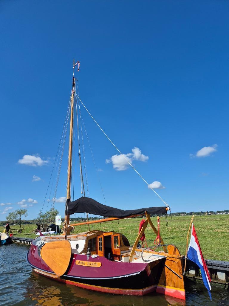 Platbodemjacht Gipon Grundel 8,5 meter, Ophalen, Gebruikt, Staal, Diesel