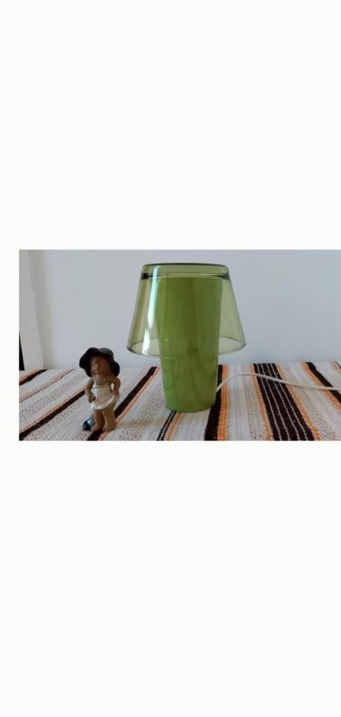 Vintage groene tafellamp lamp IKEA GAVIK, Huis en Inrichting, Lampen | Tafellampen, Eu, Eu, Ophalen of Verzenden, Eu