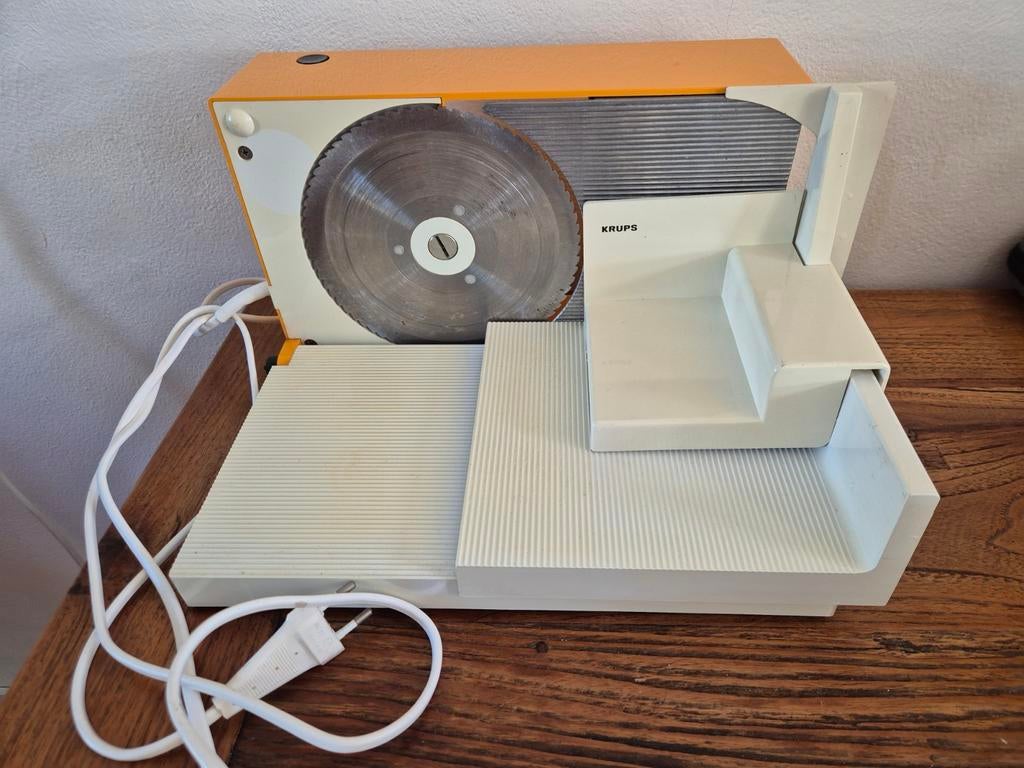 Krups vintage oranje brood & allessnijder type 370, Ophalen of Verzenden