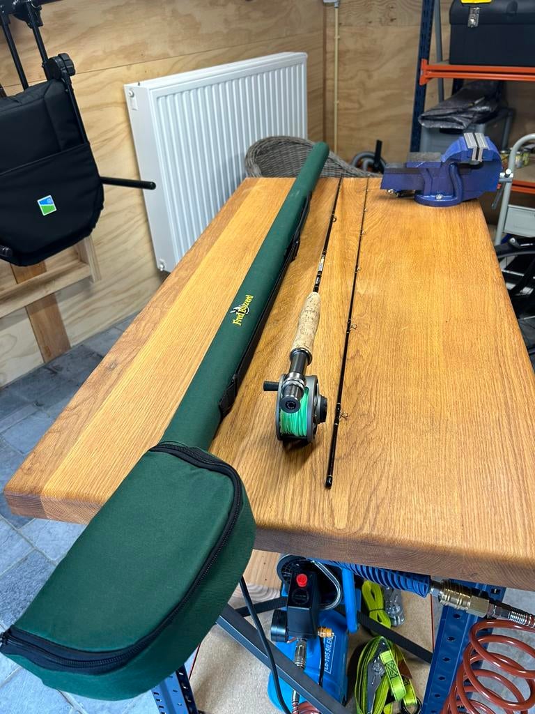 Ron Thompson Steelhead Nano 3/4 wt 2,10 m, Ophalen of Verzenden, Zo goed als nieuw, Molen