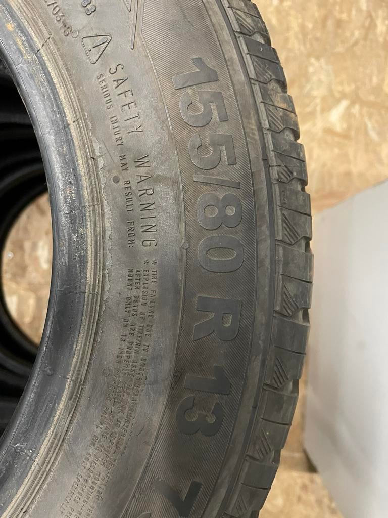 Gebruikte zomer banden 155-80-13 in sets van 2 of 4, Ophalen, Autobedrijf Bovak, Gebruikt, 155 mm