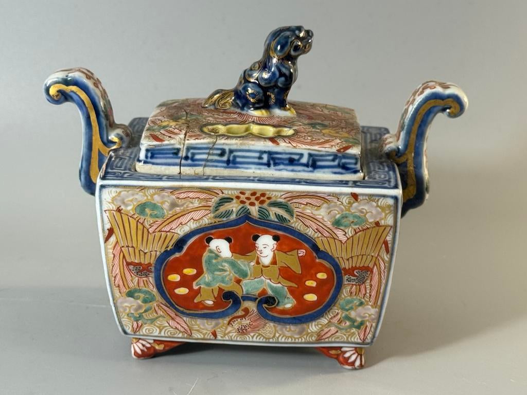 Japanse Satsuma porseleinen wierookbrander, Ophalen of Verzenden