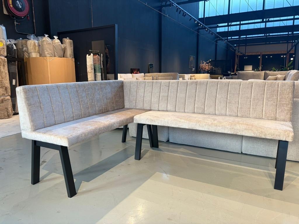 Prachtige eetbank hoekbank rechtebank | showroom vianen, Info@trendvortex.com, Overige kleuren, Nieuw, Ophalen of Verzenden