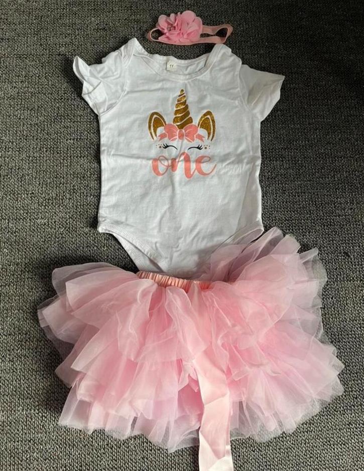 Meisjes verjaardag set 1 jaar, Ophalen, Nieuw, 104 of kleiner, Meisje