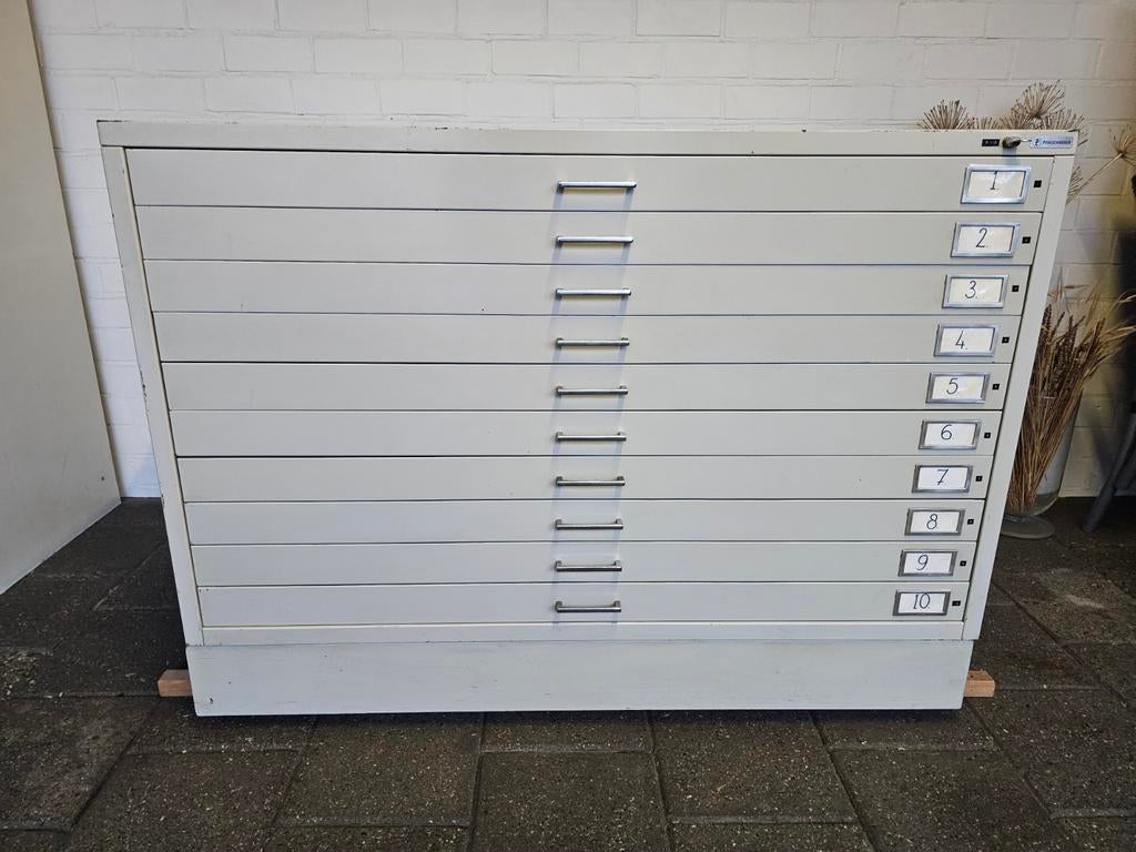 Nette tekeningenkast A0 formaat van Pohlschröder, Huis en Inrichting, Kasten | Ladekasten, 5 laden of meer, Ophalen, 25 tot 50 cm