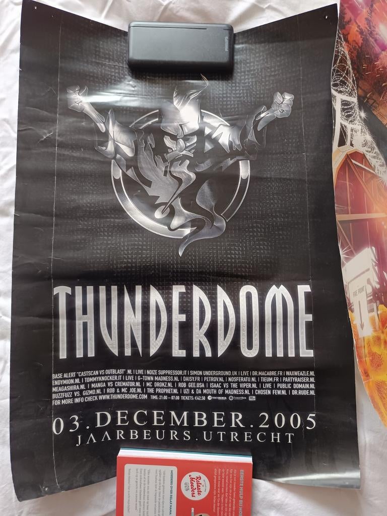 Thunderdome & Q-Base Oldschool Posters 2005/2006, Verzamelen, Posters, Gebruikt, Muziek, A1 t/m A3, Rechthoekig Staand, Ophalen of Verzenden
