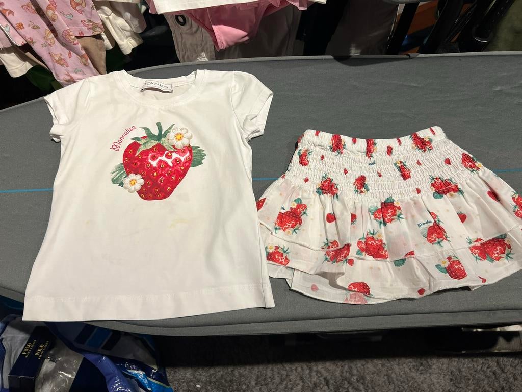 MONNALISA setje maat 92 origineel  zgan, Kinderen en Baby's, Meisje, Ophalen of Verzenden, Zo goed als nieuw, Jurk of Rok