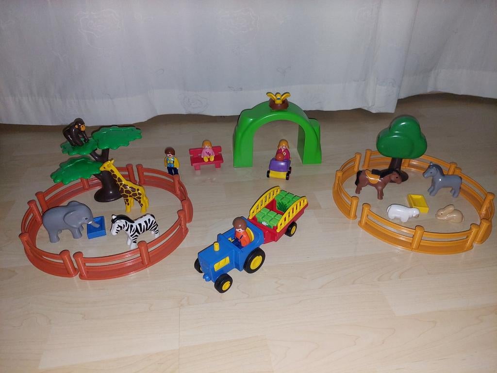 Playmobil 123 Grote Dierentuin 6754, Ophalen of Verzenden, Gebruikt, Complete set