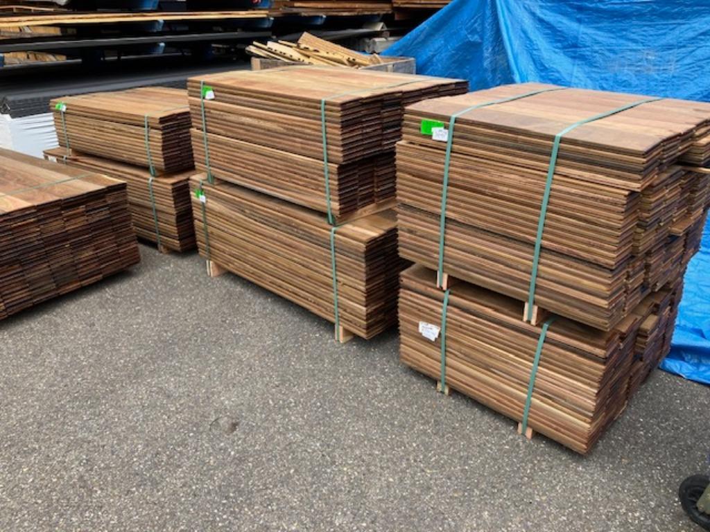 hardhouten vlonderplanken ,Ipé buitenparket met clipsysteem, Doe-het-zelf en Verbouw, Hout en Planken, Ophalen, 25 tot 50 mm, Nieuw