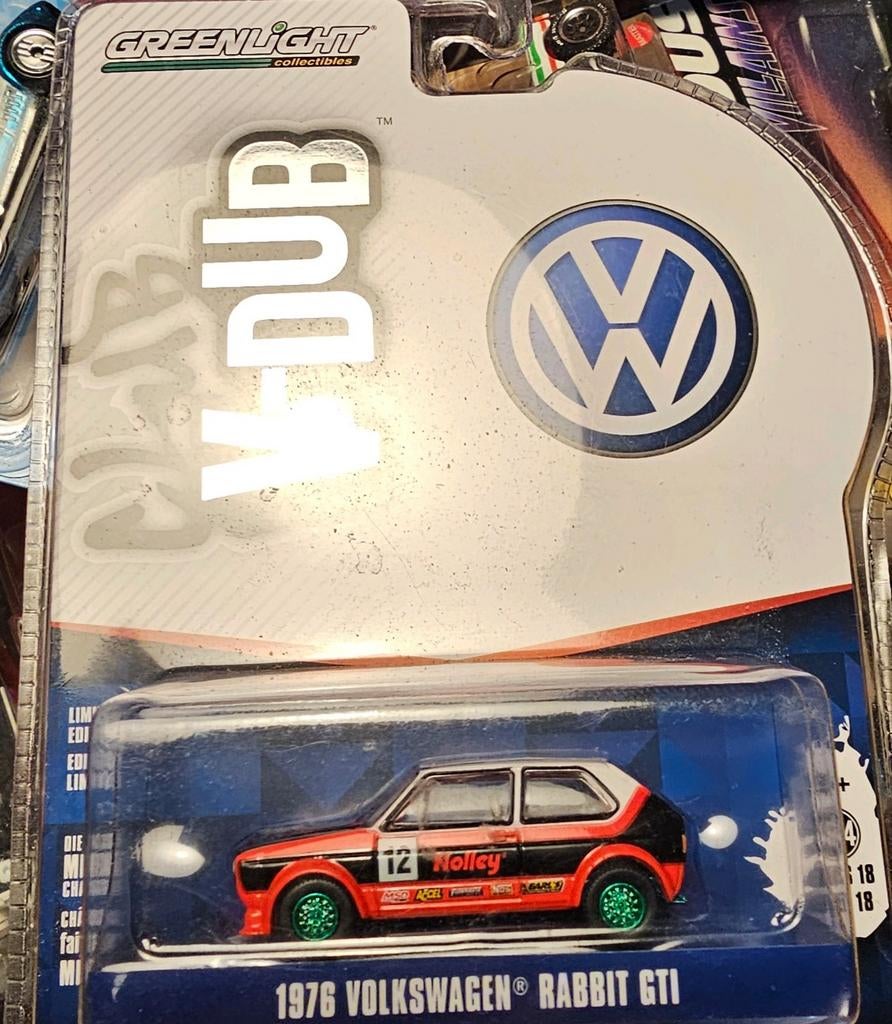 Greenlight 1976 Volkswagen Rabbit GTI - Chase Green, Ophalen of Verzenden, Nieuw, Auto's