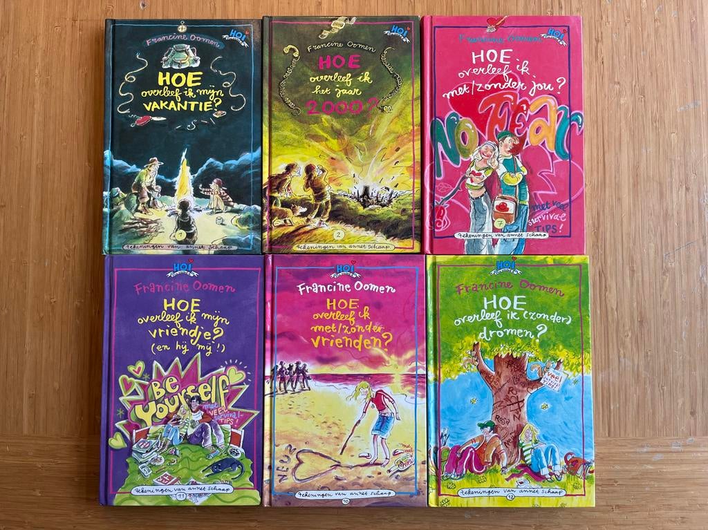 Hoe overleef ik? - Francine Oomen - Deel 1, 7, 10, 11, 12, Boeken, Ophalen of Verzenden, Zo goed als nieuw, Fictie algemeen