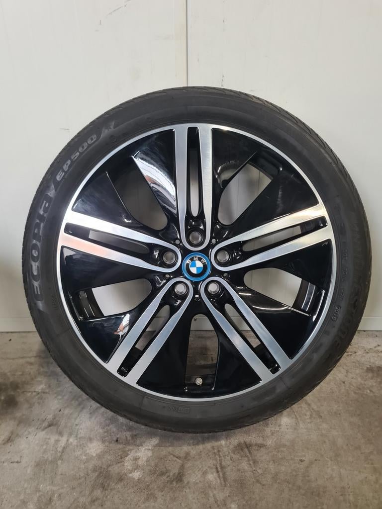 20' BMW i3 I01 Styling 430 breedset met zomerbanden, Ophalen, 155 mm, Banden en Velgen, Personenwagen